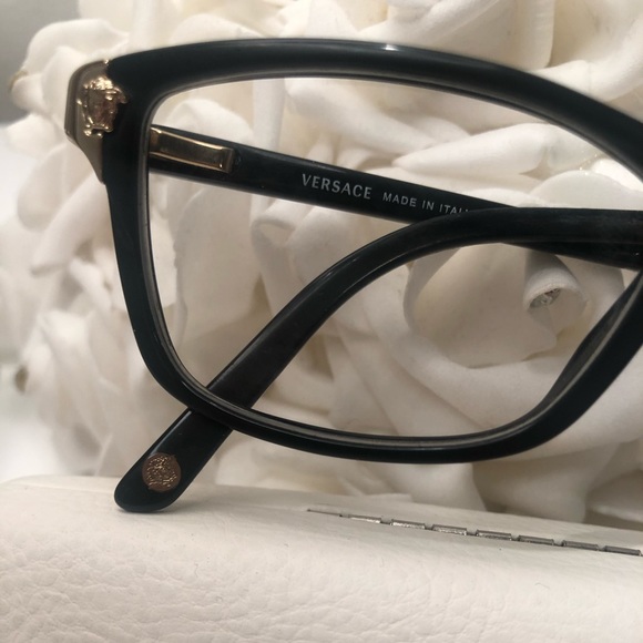 Authentic Versace Eyeglasses + Case - Picture 7 of 16